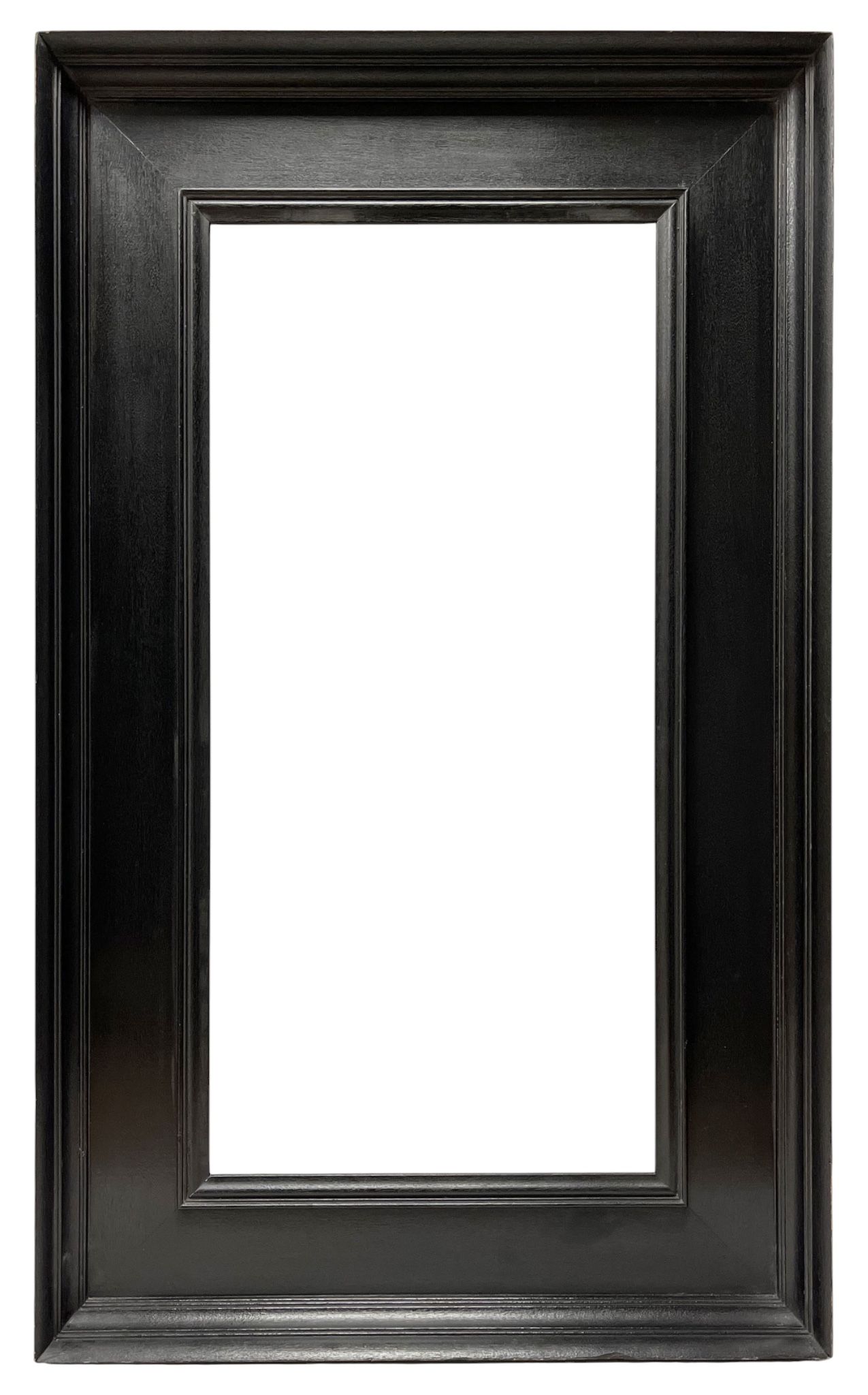 Cadre en bois mouluré noirci — 62,4 x 30,3 cm — Réf. PC0097M1