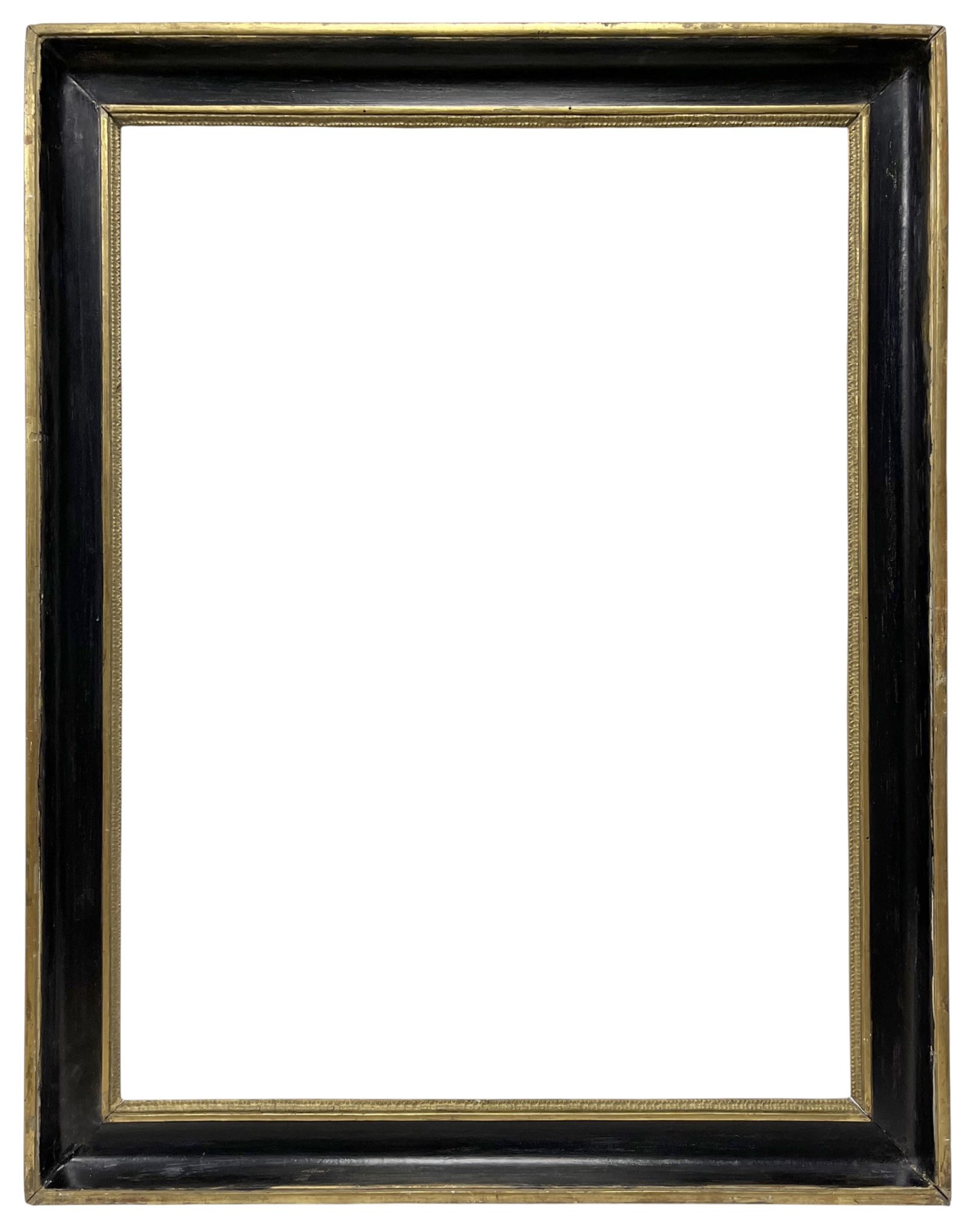 Cadre noir & or XIXe — 81,5 x 61 cm — Ref. PC0102M1 (paire PC0103M1)