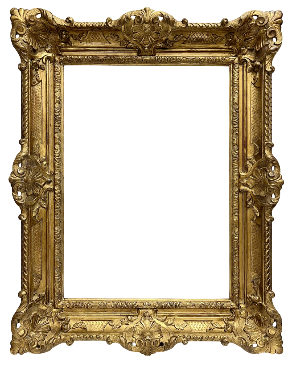 Cadre XIXe en bois sculpté — 75,3, X 54,3 Cm — Ref. 2097