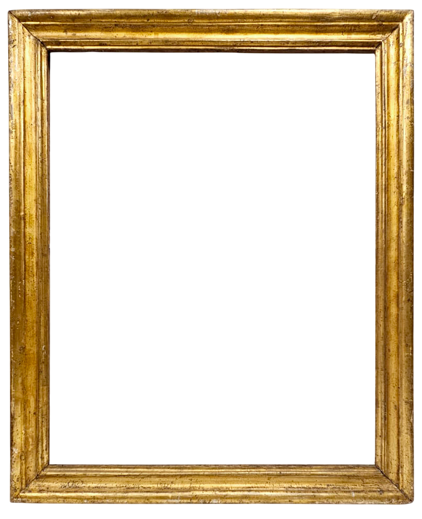 Cadre italien doré à la mecca XVIIe — 93,2 x 73,5 cm — Ref. 3136