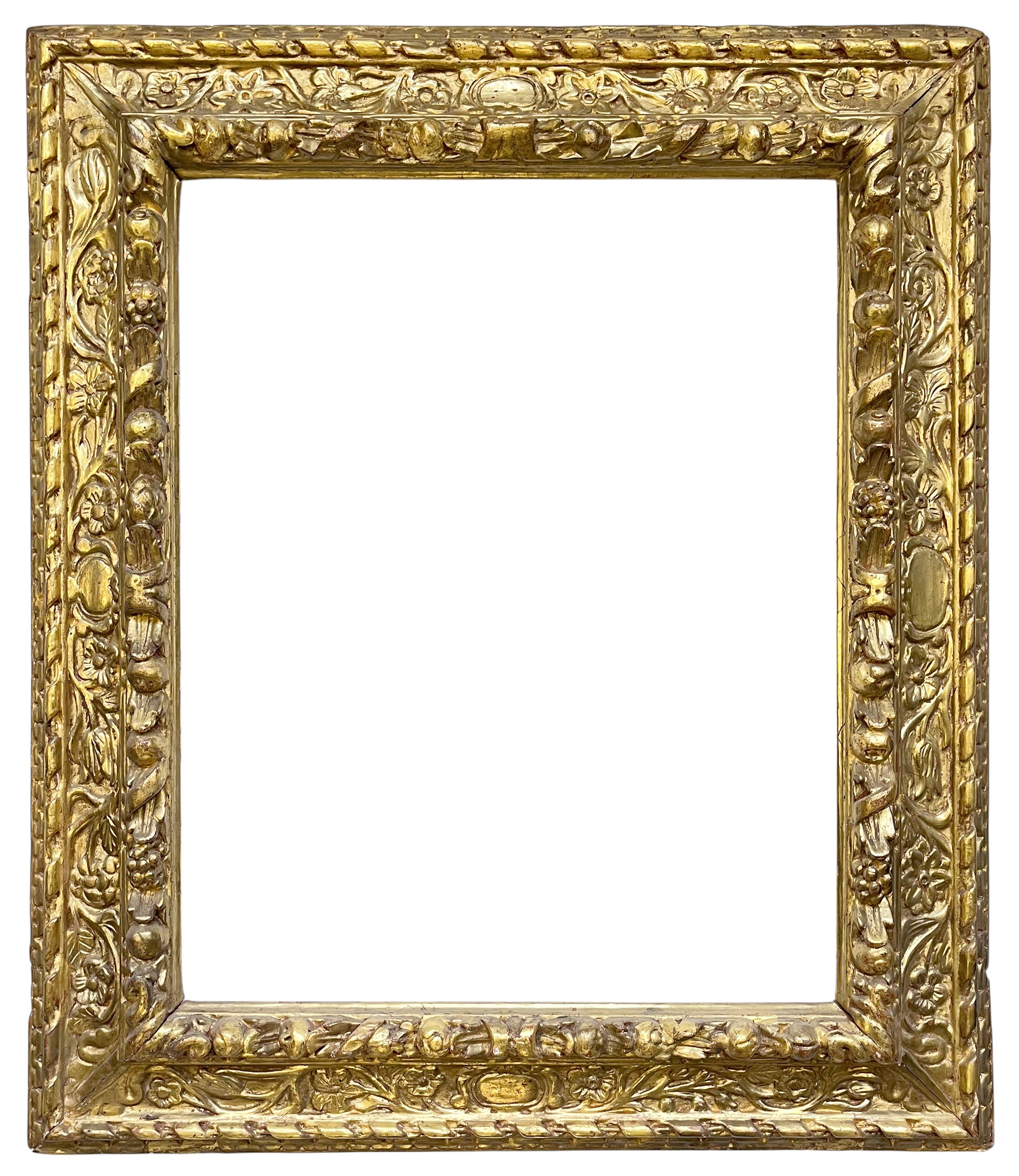 Cadre à profil renversé espagnol XVIIe — 62,8 x 50,9 cm — Réf. PC0357M2
