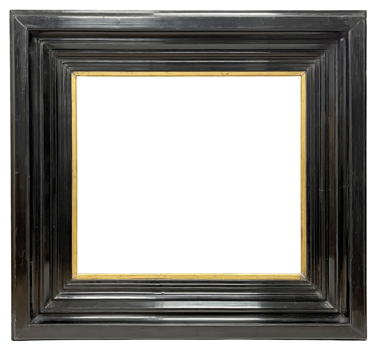 Cadre en bois mouluré vue dorée XIXe — 53 x 59,5 cm — Ref. 2272