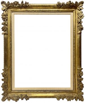 Cadre de style Louis XIV 'à coins fleuris' — 65,9 x 49,6 — Réf. PC0153M1