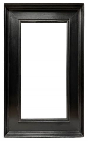 Cadre en bois mouluré noirci — 62,4 x 30,3 cm — Réf. PC0097M1