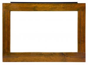 Cadre à embase en placage de noyer — 50,2 x 80,5 cm — Réf. PC0053M1 (Paire PC0054M1)