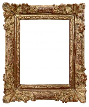 Cadre à coins fleuris d'époque Louis XIV — 19,5 x 14 cm — Réf. PC0320M2