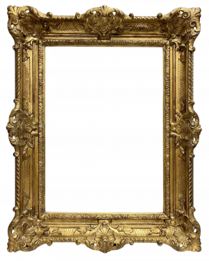 Cadre XIXe en bois sculpté — 75,3, X 54,3 Cm — Ref. 2097